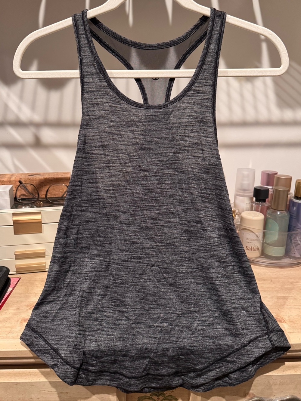lululemon athletica Charcoal Heather Racerback Tank
